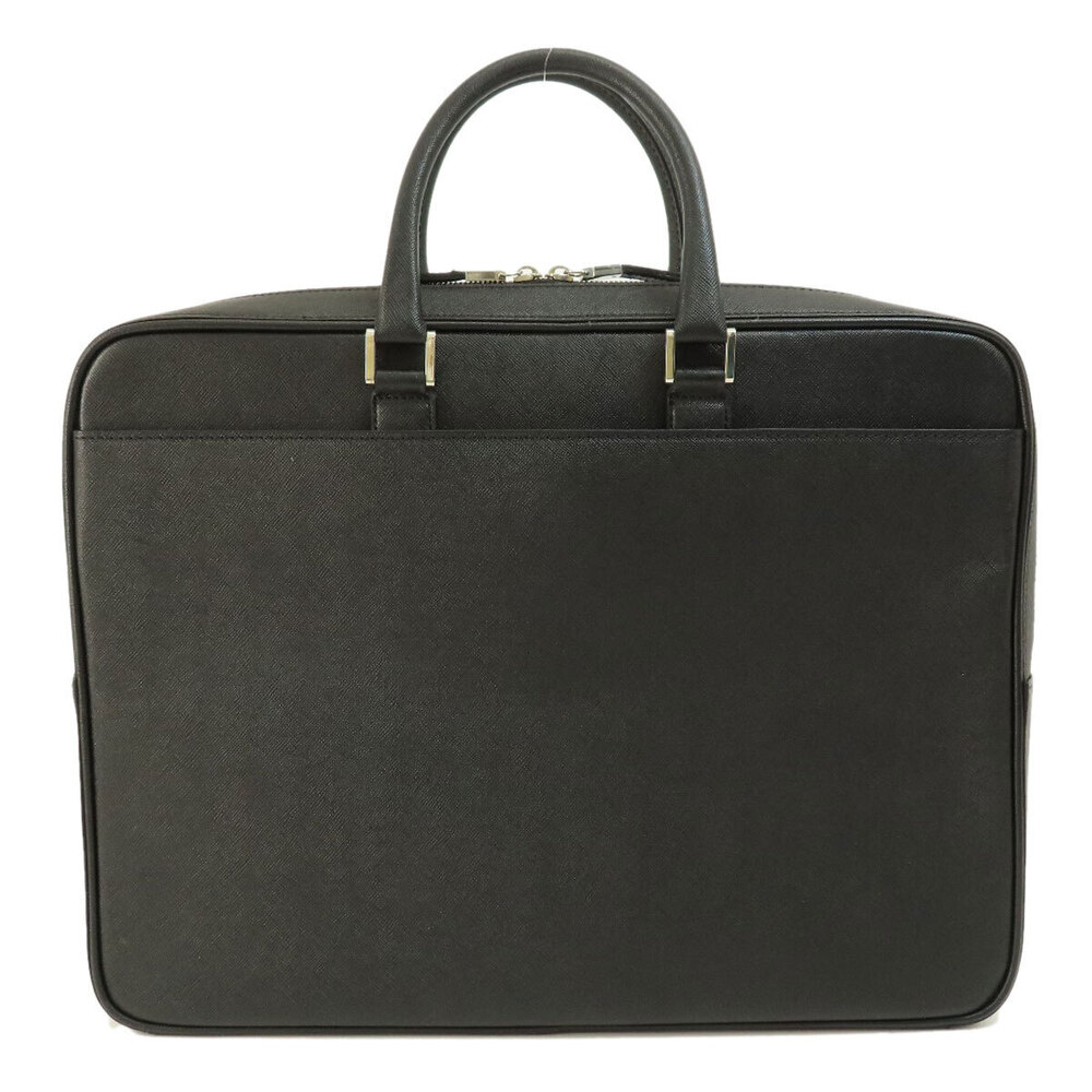 Burberry Logo Bag Business Leather